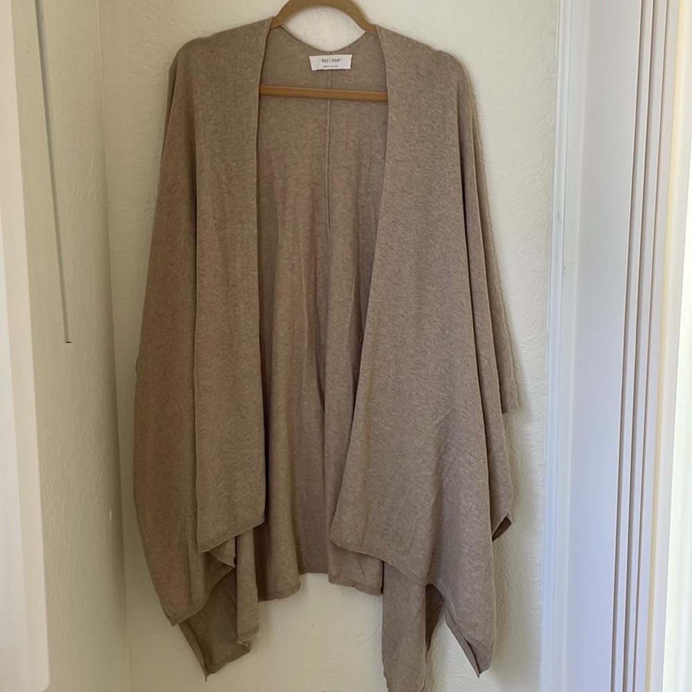 Mer Sea // cotton and cashmere wrap // beige